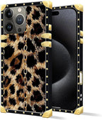 Compatible with iPhone 16 Pro Max Case, Seamless Gold Chain Leopard Luxury - Image 2