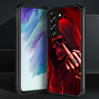 for Samsung Galaxy S21 Plus Case, Gestures Funny Skull Pattern Graphic Design - Image 3