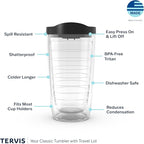 Tervis Clear & Colorful Lidded Made in USA Double Walled Insulated Tumbler - Image 3