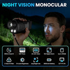VXF Night Vision Monocular, 4K Night Vision Scope - Image 7