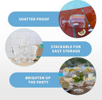 Lily's Home Unbreakable Plastic Wine Glasses Set of 8, 12 oz Shatterproof - Image 4