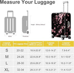 ANNA QUEEN Cherry Blossom Luggage Cover, Elegant Pink Sakura Design Suitcase - Image 5