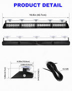 HLauto 6Z4J Emergency Dash Strobe Lights: 2x16.8 inch Blue Safety Lights - Image 7