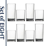 US Acrylic Classic Clear Plastic Reusable Drinking Glasses 12oz Rocks & 16oz - Image 8