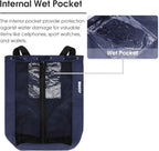 WANDF Swim Bag Mesh Drawstring Backpack Beach Backpack - Image 3