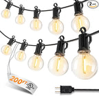 Outdoor String Patio Lights, 200FT 100 LED Patio Lights Waterproof, Connectable by SmartDawn
