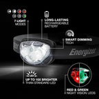 Energizer PRO-400 Headlamp Rechargeable, IPX4 Water Resistant Rechargeable - Image 2
