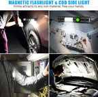 Rechargeable LED Flashlights, Magnetic Flashlight Super Bright Tactical - Image 2