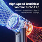 MUXNW Portable Fan For Travel Mini: Small Pocket Handheld Fan Personal - Image 7