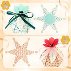 48Pcs Party Favor Candy Box, Petal Shaped Gift Candy Box - Image 3