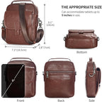 Augus Leather Small Messenger Bag - Image 7