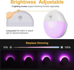 YUNLEX 2 Pack Purple Battery Night Light, Motion Activated Night Light - Image 5