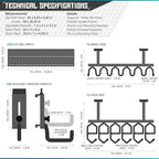 Savior Equipment Wall Rack System Heavy-Duty Steel Tactical Rifle Carbine - Image 7