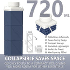 BEAUTAIL Collapsible Water Bottles 24.3oz, Foldable Travel Water Bottle - Image 2