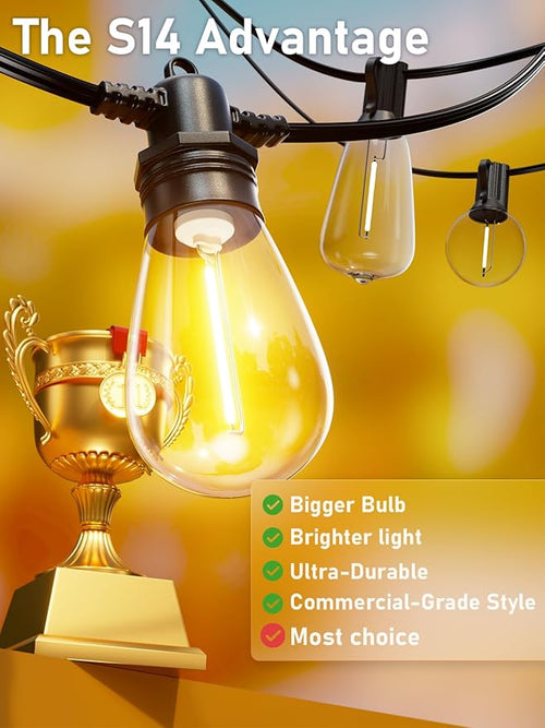 150FT LED Outdoor String Lights - Image 2