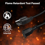 BN-LINK 3ft Indoor Outdoor Extension Cord 16/3 SJTW, 2 Pack, PVC Cable Jacket - Image 6