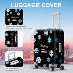 ANNA QUEEN Christmas Loading Luggage Cover, Funny Snowflake Design Suitcase - Image 3
