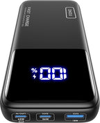 INIU 20000mAh Laptop Power Bank, Compact 65W PD Dual Fast Charging Portable by INIU