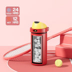 POWCAN 18 oz Travel Water Bottle: 2-in-1 Push-Button Spout & Quick-Flip Straw - Image 3