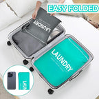 2 Pcs Large Travel Laundry Bag Waterproof Wet Dry Bag Washable Dirty Clothes Bag - Image 3