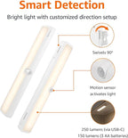 Amazon Basics LED Motion Sensor Light Bar, USB/Battery Operated, 250 Lumens - Image 2