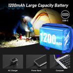 Blukar LED Headlamp, 2000L Super Bright Rechargeable Headlight Flashlight - Image 7