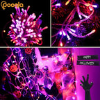 Pooqla Halloween Lights, 66 ft 200 LED Indoor Outdoor Halloween String Lights - Image 6