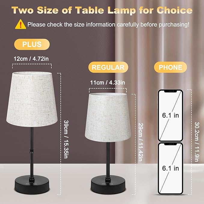 Wowag Cordless Table Lamp, 5000mAh Rechargeable Battery Operated Desk Lamp - Image 5