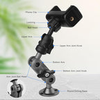 Wall Mount Phone Holder Drilling Base Heavy Duty iPhone Stand, 360° Adjustable - Image 3