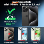 Red2Fire New Designed for iPhone 15 Pro Max Case Clear, Shockproof Slim Case - Image 2