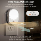 L LOHAS LED Motion Sensor Night Light, Night Lights Plug into Wall, 2 IN 1 - Image 3