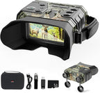 WOSPORTS 4K Infrared Night Vision Goggles – 1300FT Range, 8X Digital Zoom by WOSPORTS