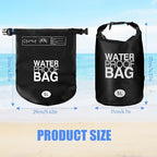 Jexine 10 Pack Dry Bag Waterproof, 5L Ultralight Dry Sacks Roll Top Storage Bag - Image 2