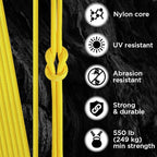 TECEUM 5/32" Paracord Rope 1000 – 1000ft / 200ft / 100ft / 50ft – Tactical - Image 3