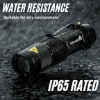 ULTRAFIRE 3 Pack Mini Flashlights Focus Adjustable SK68 Single Mode Tactical - Image 6