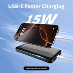 2 Pack Portable Charger, Slimmer 10000mAh Power Bank, USB C in&Out Fast - Image 2
