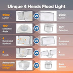 LUTEC 84W 9500LM LED Security Light Motion Sensor Outdoor Lights - Image 6