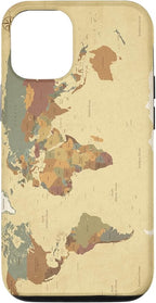 Globe Map Smartphone Cell Cover Gift World Map Pattern Phone Case by Unknown