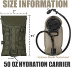 PETAC GEAR 1.5L / 3L Tactical Hydration Pack，Molle Carrier Pouch - Image 6