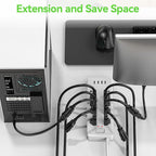 Power Extension Cord 20FT, 3 Prong Grounded Electric Extension Cable Outlet - Image 3