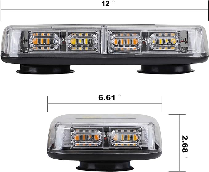 ASPL 48LED Roof Top Strobe Lights, High Visibility Emergency Safety Warning LED - Image 3