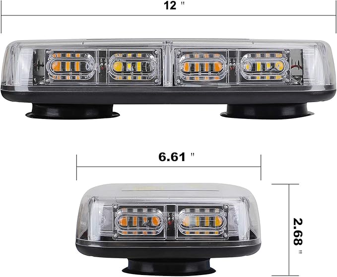 ASPL 48LED Roof Top Strobe Lights, High Visibility Emergency Safety Warning LED - Image 3
