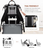 LOVEVOOK Laptop Backpack for Women, 17.3'' Waterproof Nurse Bag Teacher Work - Image 7