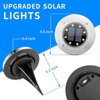 SOLPEX Solar Lights Outdoor Waterproof, 8 Pack Solar Ground Lights, Solar - Image 6