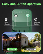 BN-LINK Outdoor Power Stake Timer, 100FT Wireless Remote Control, Dusk to Dawn - Image 4