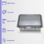 MAKERELE ABS Plastic Small Outdoor Waterproof Box Clear Hinged Shell Outdoor - Image 6
