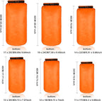 Shappy 6 Pcs Waterproof Dry Bag Set Ultralight Stuff Sack 20/15/10/8/5/3L - Image 2