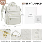 LOVEVOOK Leather Laptop Backpack - Image 4