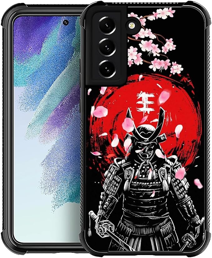 for Samsung Galaxy S21 Case, Sakura Japanese Samurai Pattern Graphic Design by FKBRCL4U