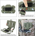Phone Mount MOLLE Vest Plate Carrier Tactical Phone Holder, Quick Release Flip - Image 6